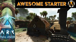 Awesome New Starter Base on The Island  Ark Base Builds [upl. by Kara-Lynn696]