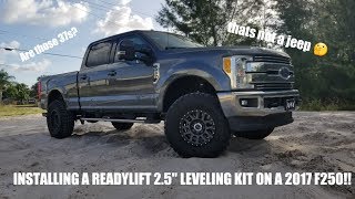 How to install a leveling kit on a 2017 Super Duty  SFJ How Tos [upl. by Brace]