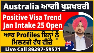 Australia ਆਗੀ ਖੁਸ਼ਖਬਰੀ  ਆਹ Profiles ਇਨ੍ਹਾਂ ਨੂੰ ਮਿਲਣਗੇ ਵੱਧ ਵੀਜ਼ੇ  Australia study visa updates 25 [upl. by Carr241]