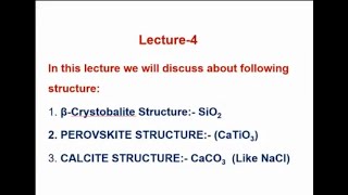 Ionic Crystal Structures Lec4 by Malik sir [upl. by Royce266]