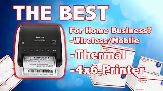 The Best Wireless Thermal Label Printer for at Home Businesses Brother QL1110NWB Review [upl. by Atalayah]