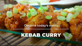 Kebab Curry  Easy recipe less ingredients on Omama todays menu [upl. by Roye124]