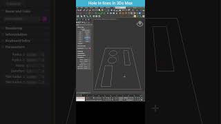 Creating 3D Shapes with Holes Using Lines in 3ds Max shorts 3dsmax lines [upl. by Boeschen]