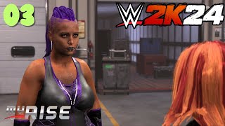 WWE2K24 MYRISE UNLEASHED DO THE WORK  WALKTHROUGH GAMEPLAY PART 3 [upl. by Harlan]