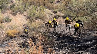 Simmons Fire near Kearny now 90 contained [upl. by Eralc679]