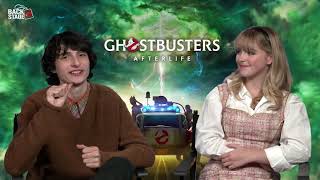 GHOSTBUSTERS AFTERLIFE Backstage with Finn Wolfhard Paul Rudd Mckenna Grace amp more [upl. by Justino645]