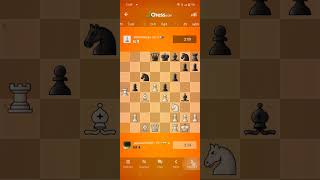 BLITZ CHESS GAME chesschesscomshorts [upl. by Rosenkranz]