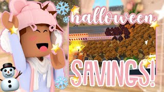 40k Tickets SPENDING SPREE HALLOWEEN SAVINGS  Roblox Bloxburg [upl. by Olegnaed186]