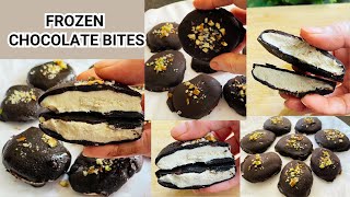 Frozen Yogurt Bites  Healthy Guiltfree Dessert  Creamy amp Crunchy  4 Ingredients Simple Recipe [upl. by Shanna994]