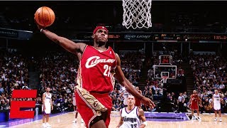 LeBron James scores 25 points for Cavaliers in NBA debut  October 29 2003  ESPN Archive [upl. by Atinot]