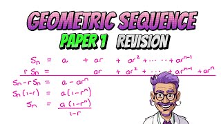 Geometric Sequence Sn Proof  Grade 12 Revision Paper 1 Part 14 of 34 [upl. by Ellenwad178]