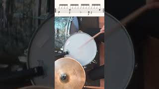 displacement drumbeat drums beat lesson drummer learning beats drumming education groove [upl. by Enoid809]