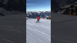 Skiing in the Swiss Alps AdelbodenLenk [upl. by Alta]