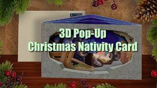 3D Pop Up Christmas Nativity Card [upl. by Assiruam]