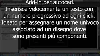 Autocad  testo progressivo [upl. by Starr192]