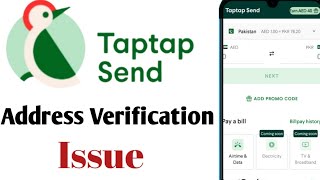 taptap send address verification issue  more address info needed  taptap send address verification [upl. by Eillen]