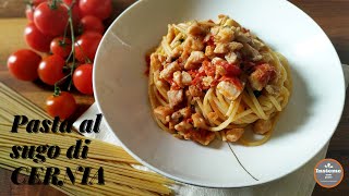 🇮🇹 PASTA AL SUGO DI CERNIA facilissima 🇬🇧 PASTA WITH CERNIA SAUCE very easy [upl. by Darn]