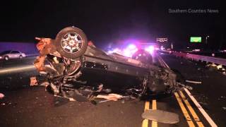 FATAL CRASH ON 405 FREEWAY  GRAPHIC  RAW VIDEO [upl. by Ahsilat383]