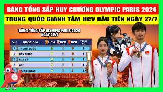 Bảng Tổng Sắp Huy Chương Olympic Paris 2024 Hôm Nay 277  Trung Quốc Giành Tấm HCV Đầu Tiên [upl. by Chastity]