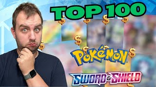 The TOP 100 Valued Cards Of Pokemon Sword amp Shield Era [upl. by Palila]