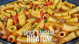 Prepare to Be Amazed by This Spicy Italian Sausage Pasta Dish [upl. by Kcirednek976]