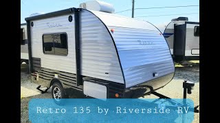 Retro 135 by Riverside RV Travel Trailer Walkthrough [upl. by Areic844]