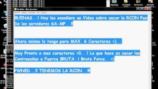 HackearCrackear Contraseña RCON de SAMP [upl. by Daisey477]