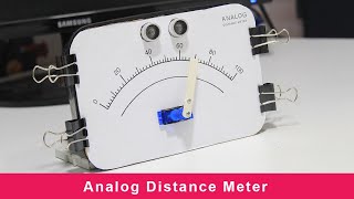 How to make An Analog Distance Meter  Arduino  HCSR04  Instructables projects [upl. by Ahsieka398]