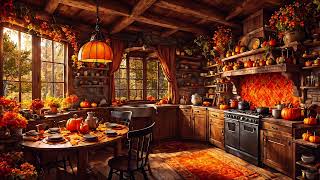 Cozy Autumn Rain in a Cabin in the Woods 🍂🍁  Kitchen Sounds  Nature Sounds  Asmr Ambience [upl. by Petes632]