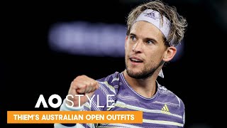 Fashion Hits Dominic Thiems Australian Open Outfits  AO Style [upl. by Annawt]