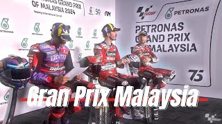 Sunday Press Conference PETRONAS Grand Prix of Malaysia [upl. by Magen]