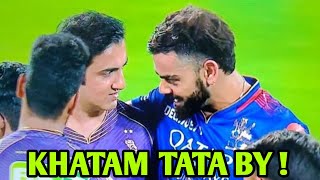 Virat Kohli amp Gautam Gambhir controversies END   RCB vs KKR Match  Gautam Gambhir and Virat 🫣🫣 [upl. by Atiram410]