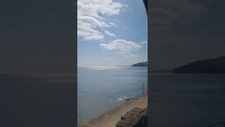 South Devon coastline dawlish to Teignmouth on the train beautiful sea views [upl. by Rhpotsirhc]