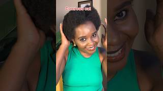 Straightening 4C Natural hair without any heat shortsfeed naturalhair [upl. by Nylaret]