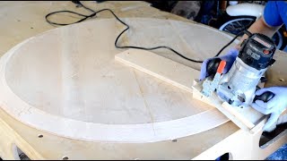 DropLeaf Table 2 of 4  Creating a Bevel on a Round Table Top [upl. by Timoteo]