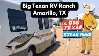 Big Texan RV Ranch RV Park Amarillo TX  Camping Review  Rialta Life [upl. by Narak]