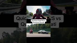 Audi RS etron GT Performance vs Ducati Panigale V4S [upl. by Yvette]