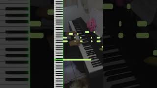 Acid Tunnel of Love  Deltarune  Piano Cover TutorialVisualizer shorts pt 2 [upl. by Mccafferty]