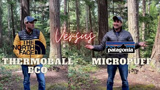 The North Face Thermoball Eco VS Patagonia Micro Puff  Jacket Battle [upl. by Oirad]