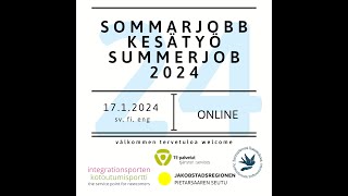 Sommarjobb 2024 [upl. by Sucerdor]