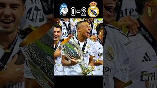 Atalanta Vs Madrid UEFA super cup final match short 🥵🥶 youtube football shorts mbappe [upl. by Atnaloj]