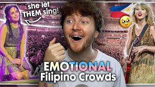 THEY’RE SO LOUD EMOTIONAL Filipino Crowds Singing in Concert  Reaction [upl. by Bertelli]