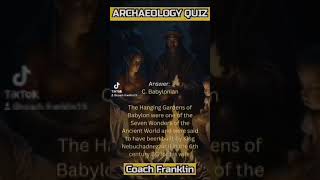 ARCHAEOLOGY QUIZ [upl. by Hesky653]