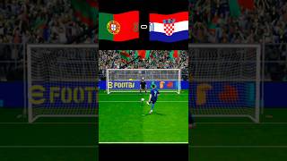 Portugal vs Croatia  Football match  Penalty shoot  fifa world Cup 2026  realistic pes gaming [upl. by Jedthus]