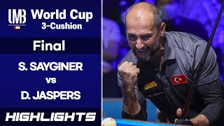 Sharm El Sheikh World Cup 3Cushion 2021 Final  Semih SAYGINER TUR vs Dick JASPERS NED HL [upl. by Brandise]