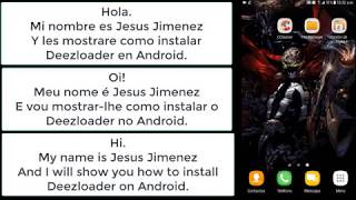 Como Instalar Deezloader en Android Españo English and portugués [upl. by Ecinrev]