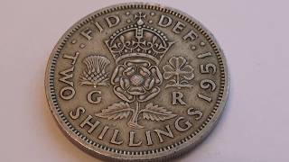 A 1951 G R Two Shillings Coin [upl. by Hubble]