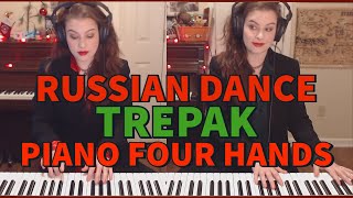 Russian Dance Trepak Piano Duet Four Hands  The Nutcracker Suite Tchaikovsky [upl. by Florin]