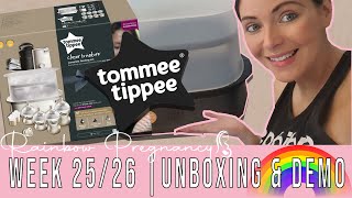 TOMMEE TIPPEE SENT ME THIS  ADVANCED STERILISER REVIEW amp DEMOWeek 2526 Update  Rainbow Pregnancy [upl. by Hershell]