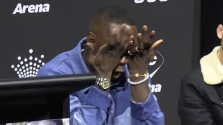 Israel Adesanya Cries and STORMS OFF the Stage at UFC 305 Press Conference [upl. by Nimaj505]